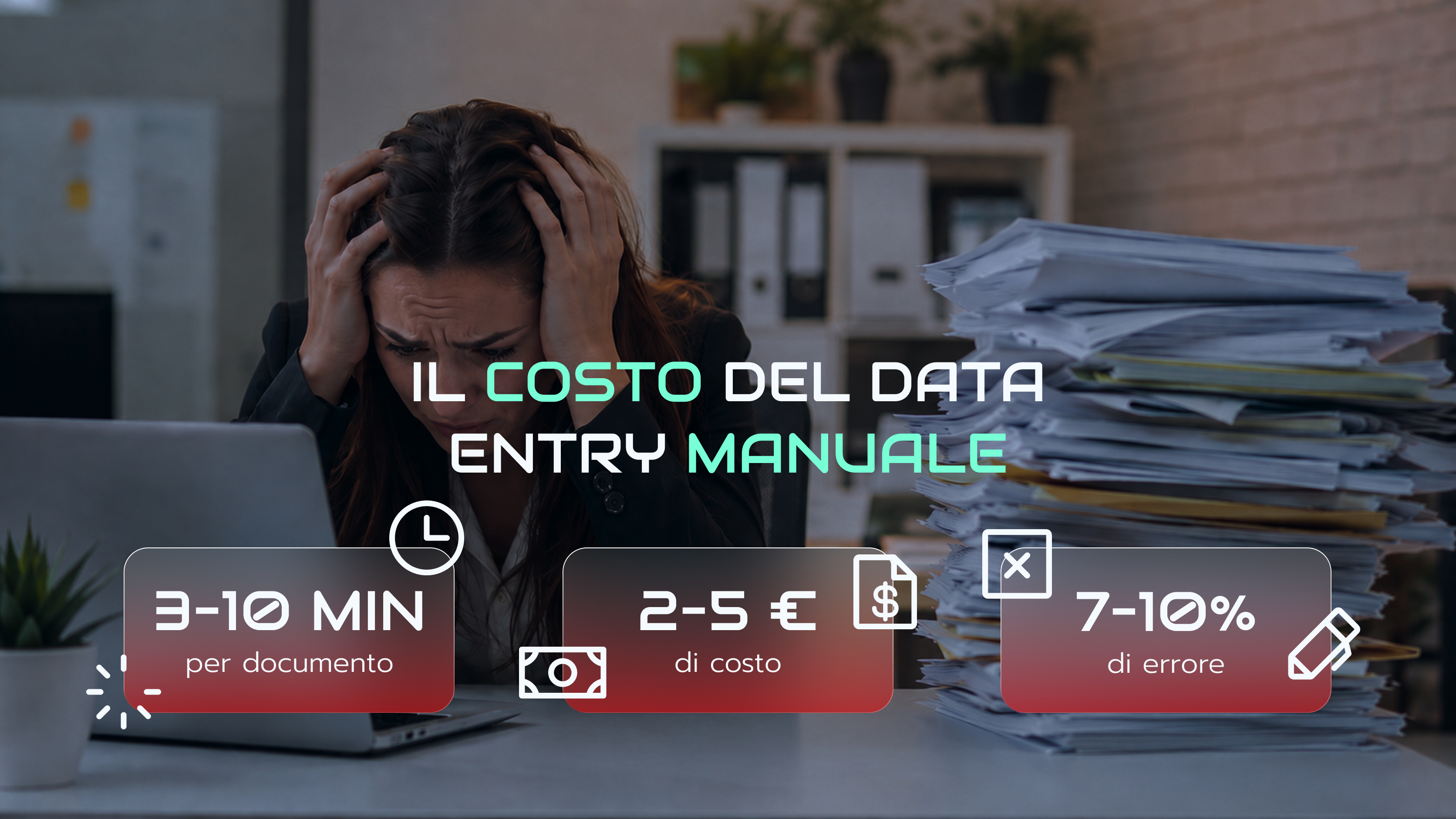 il costo del data entry manuale